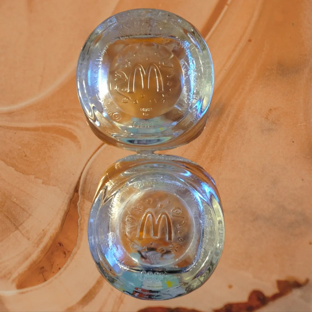 Mickey Mouse Walt Disney World Celebration 2000 Glass Cups McDonalds